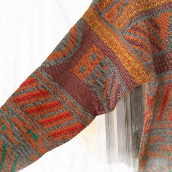 Vintage Peter Jon Clothing 80s Graphic Art Deco Sweater Size Large - Picture 4 of 5